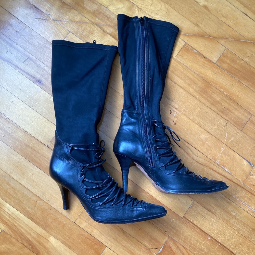 Elegant Black Knee-High Women's Boots